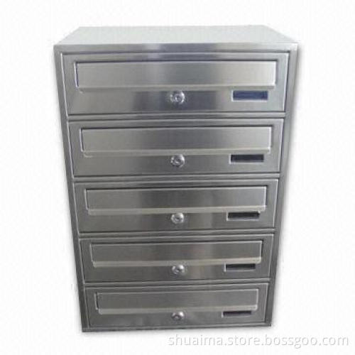 Stainless Steel Mailboxes with Wall Mounting/Standpipe and 1mm Thickness, Easy to Install/Durable